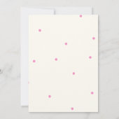 Baby Girl Shower-uitnodiging Kaart (Achterkant)