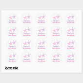 Baby Girl Starfish Stickers Douche simple (Feuille)