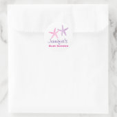Baby Girl Starfish Stickers Douche simple (Sac)