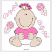 Baby Girl Sticker (Vel)