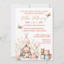 Baby Girl Teddy Bear beroemd gemaakt door Teepee B