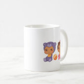 Baby Girl Twins Bear Jumpsuit Coffee Mug (Devant droit)