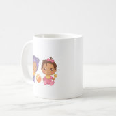 Baby Girl Twins Bear Jumpsuit Coffee Mug (Devant gauche)