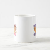 Baby Girl Twins Bear Jumpsuit Coffee Mug (Centre)