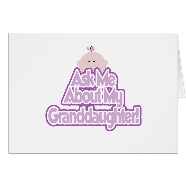 Baby Girl vraagt naar mijn kleindochteroverhemden (Voorkant Horizontaal)