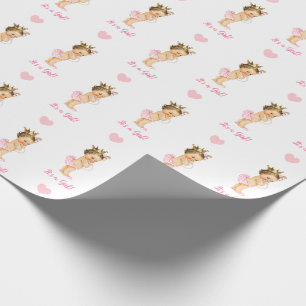 Baby Girl Wrapping Paper  Baby Het is een meisje Cadeaupapier