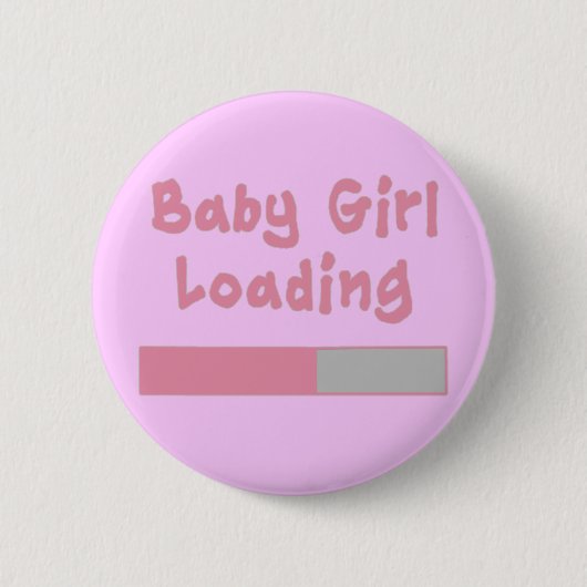 Baby Girllading Ronde Button 5,7 Cm (Voorkant)