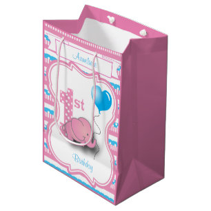 Baby Girl's 1e verjaardag Medium Cadeauzakje