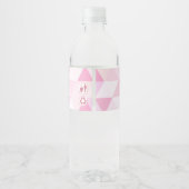 Baby Girl's Eerste Verjaardag | Etiket gebotteld w (Achterkant)