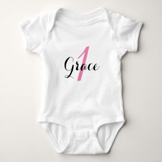 Baby Girl's eerste verjaardag Tutu Bodysuit