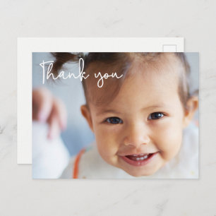 Baby Girl's eerste verjaardagsfeest Foto Briefkaart