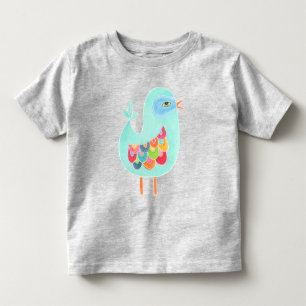 Baby Girls Illustratie regenboogvogels Kinder Shirts