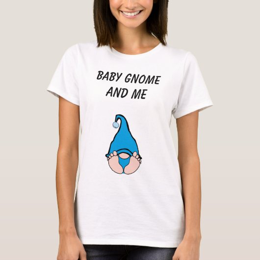 Baby Gnome and Me Blue T-Shirt (Devant)