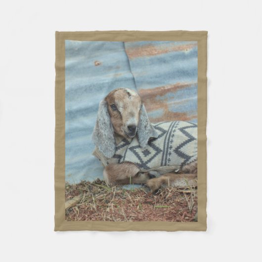 Baby Goat Fleece Blanket Deken (Voorkant)