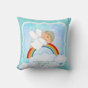 Baby Godson Cadeau Communie Doop Lief Engel Kussen