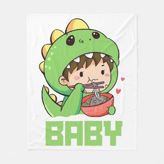 baby godzilla fleece deken (Voorkant)