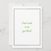 Baby Goose Genre Révéler Invitation (Dos)