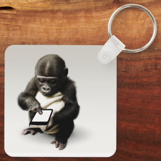Baby gorilla Keyholder / チビゴリラのキーホルダー　Gorilla Life Sleutelhanger (Achterkant)