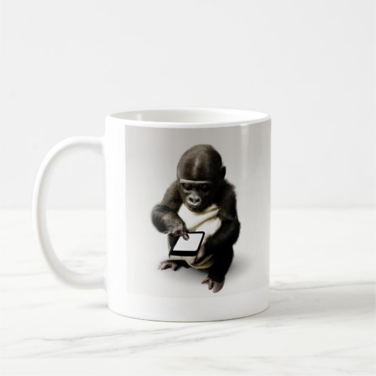 Baby gorilla Mug / チビゴリラのマグカップ Gorilla Life (Gauche)