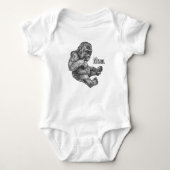 Baby Gorilla Romper, Ugly  Etchings, Cute. Romper (Voorkant)