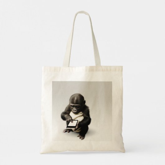 Baby gorilla tote bag / チビゴリラのトートバッグ Gorilla Life (Achterkant)