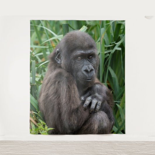 Baby Gorilla Wandkleed (Voorkant)