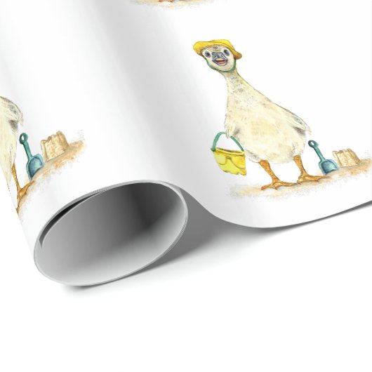 Baby Gosling on the Beach Cadeaupapier (Rol Hoek)