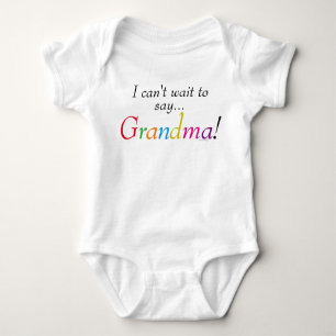 Baby Grandma Gezegde Fun Baby Shirt