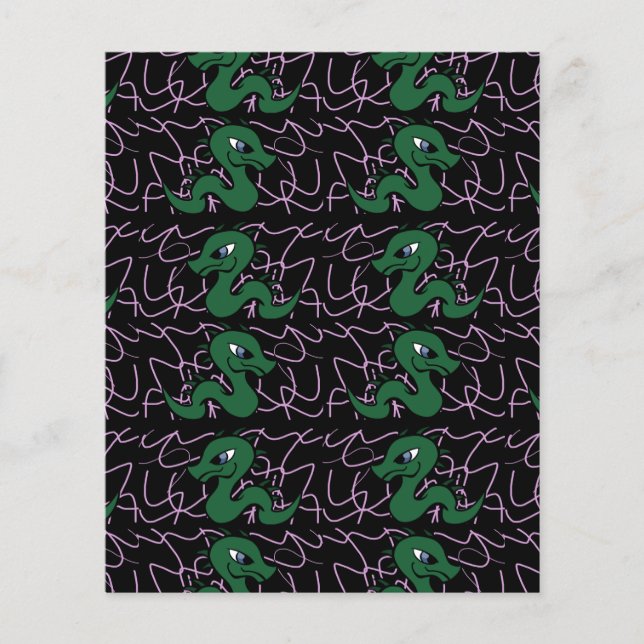 Baby Green Dragon Pattern (Voorkant)