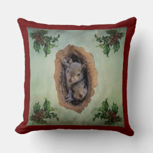 Baby grijze kerst kussen