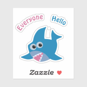 Baby haai sticker