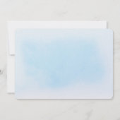 Baby haar koude uitnodiging buiten de Baby shower (Achterkant)