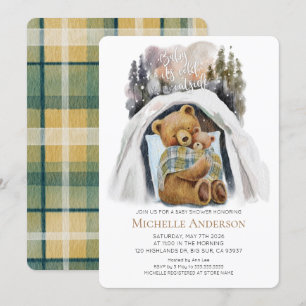 Baby haar koude uitnodiging buiten de Baby shower