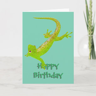 Baby Hagedis Verjaardag Kaart