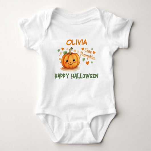 Baby Halloween Mopshoofdje  Romper (Voorkant)