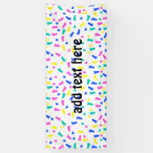 Baby Hand Prints en Voet Prints Spandoek (Verticaal)