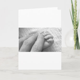 Baby Hand Vingers Handen Houd Grijpend Zacht Zacht Bedankkaart