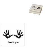 Baby Hands Newborn Bedankt Rubberstempel (Gestempeld)