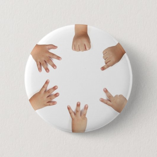 Baby Hands Ronde Button 5,7 Cm (Voorkant)