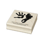 Baby handschoentroet 	rubberstempel (Stempel)