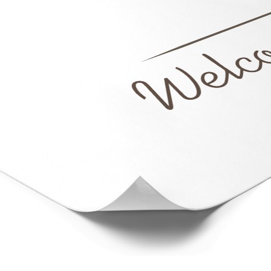 Baby-handtekeningboom - Groot Poster (Hoek)