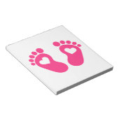 Baby harten notitieblok (Schuin)