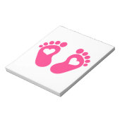 Baby harten notitieblok (Gedraaid)