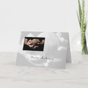 Baby Head in Hands Gefeliciteerd Kaart