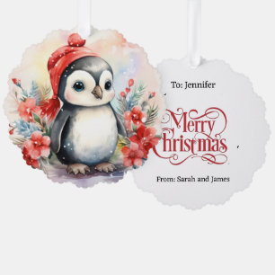 Baby Hedgehog Cub Cadeau Label Kerstboom Ornament Kaart