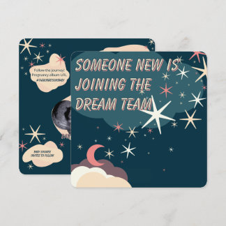 Baby Hemel Aankondiging Plat Kaart