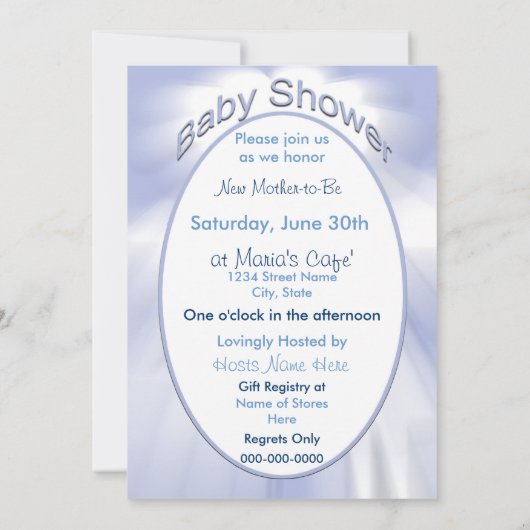 Baby - Hemelvaart Kaart (Achterkant)