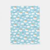 Baby Hercules and Pegasus Cloud Pattern Fleece Bla Deken (Voorkant)