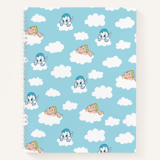 Baby Hercules and Pegasus Cloud Pattern Notebook Notitieboek (Voorkant)