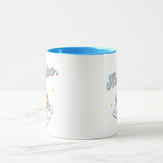 Baby Hercules and Pegasus on a Cloud Mug Mok (Midden)